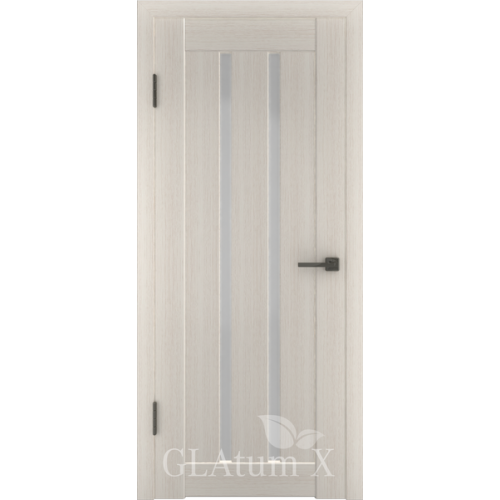 Межкомнатные двери GLAtum X2 Green Line, стекло: сатин белый